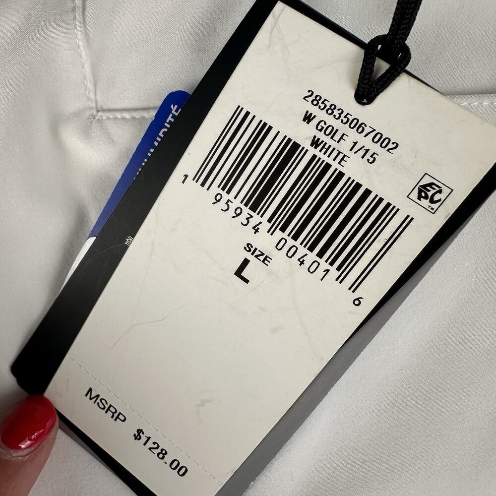 RLX Ralph Lauren Women's Golf Skort Stretch Moisture Wicking White LARGE NWT - Picture 4 of 6